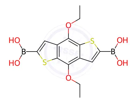 Chemical structure of (4,8-Diethoxybenzo[1,2-b:4,5-b']dithiophene-2,6-diyl)diboronic acid