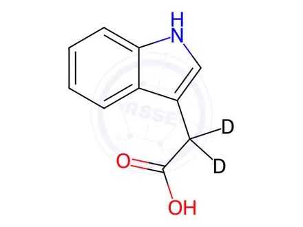 Chemical structure of Indole-3-Acetic-[D2] Acid