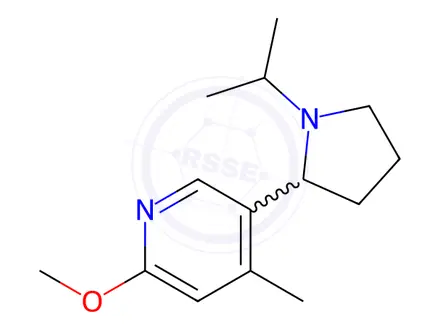 Chemical structure of 5-(1-Isopropylpyrrolidin-2-yl)-2-methoxy-4-methylpyridine