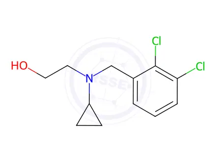 Chemical structure of 2-(Cyclopropyl(2,3-dichlorobenzyl)amino)ethanol