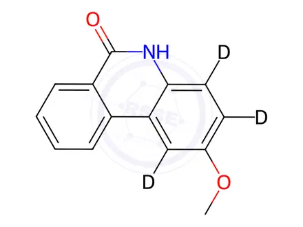 Chemical structure of 2-Methoxy-6(5H)-phenanthridinone-d3