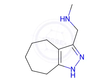 Chemical structure of 1-(1,4,5,6,7,8-Hexahydrocyclohepta[c]pyrazol-3-yl)-N-methylmethanamine