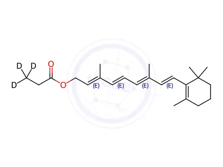 Chemical structure of Retinyl Propionate-d3