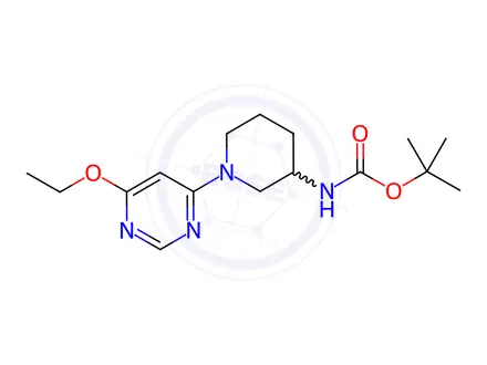 Chemical structure of [1-(6-Ethoxy-pyriMidin-4-yl)-piperidin-3-yl]-carbaMic acid tert-butyl ester