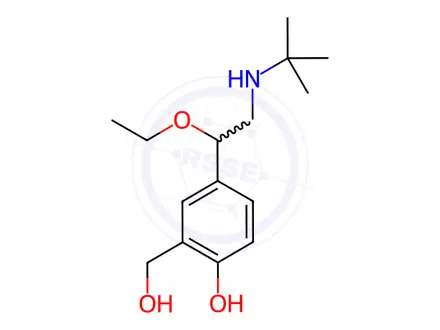 Chemical structure of Albuterol USP Related Compound F