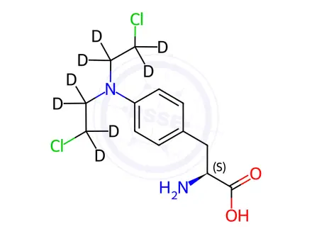 Chemical structure of Melphalan-d8 Dihydrochloride