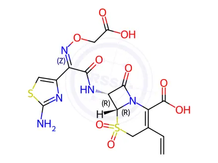 Chemical structure of Cefixime Impurity 8(Sulfone)