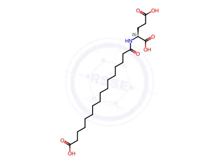 Chemical structure of Hexadecanedioic Acid Impurity 18