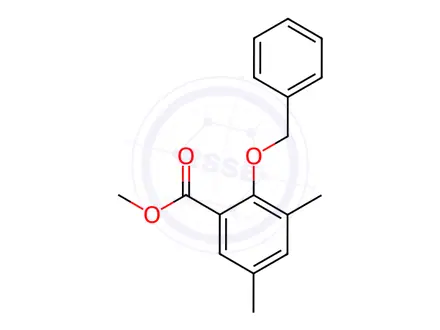 Chemical structure of Methyl 2-(benzyloxy)-3,5-dimethylbenzoate