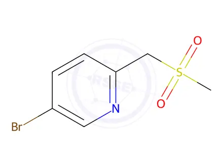 Chemical structure of 5-Bromo-2-((methylsulfonyl)methyl)pyridine