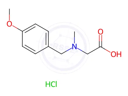 Chemical structure of [(4-Methoxy-benzyl)-methyl-amino]-acetic acidhydrochloride
