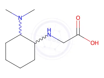 Chemical structure of 2-((2-(Dimethylamino)cyclohexyl)amino)acetic acid