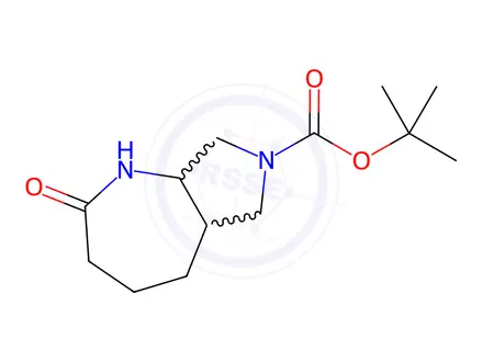Chemical structure of tert-Butyl 2-oxooctahydropyrrolo[3,4-b]azepine-7(1H)-carboxylate