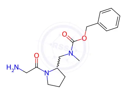 Chemical structure of Benzyl ((1-(2-aminoacetyl)pyrrolidin-2-yl)methyl)(methyl)carbamate