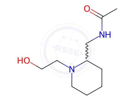 Chemical structure of N-((1-(2-Hydroxyethyl)piperidin-2-yl)methyl)acetamide