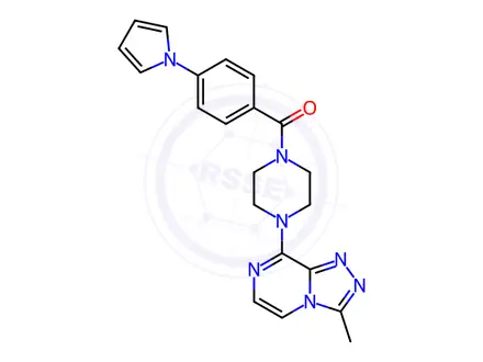 Chemical structure of (4-(1H-Pyrrol-1-yl)phenyl)(4-(3-methyl-[1,2,4]triazolo[4,3-a]pyrazin-8-yl)piperazin-1-yl)methanone