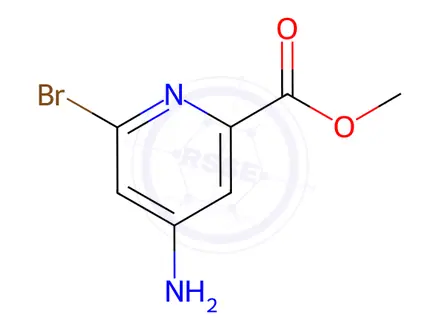 Chemical structure of Methyl 4-amino-6-bromopicolinate