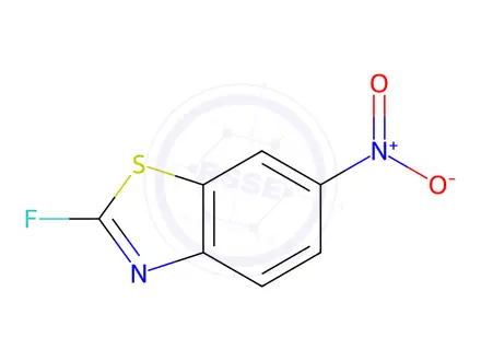 Chemical structure of Benzothiazole, 2-fluoro-6-nitro-(7CI,8CI,9CI)