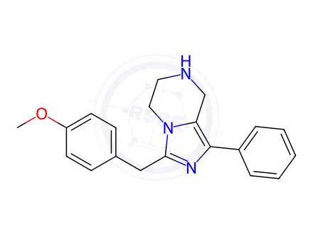 Chemical structure of Methyl 4-[(1-phenyl-5,6,7,8-tetrahydroimidazo[1,5-a]pyrazin-3-yl)methyl]phenyl ether