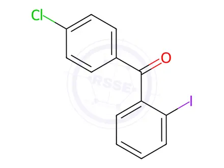 Chemical structure of (4-Chlorophenyl)(2-iodophenyl)methanone