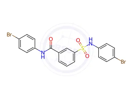 Chemical structure of N-(4-BROMOPHENYL)-3-{[(4-BROMOPHENYL)AMI