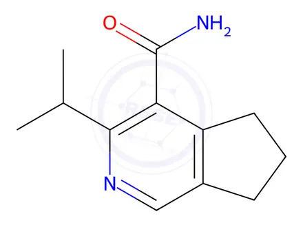 Chemical structure of 3-Isopropyl-6,7-dihydro-5H-cyclopenta[c]pyridine-4-carboxamide