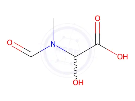 Chemical structure of Acetic acid, (formylmethylamino)hydroxy-(9CI)