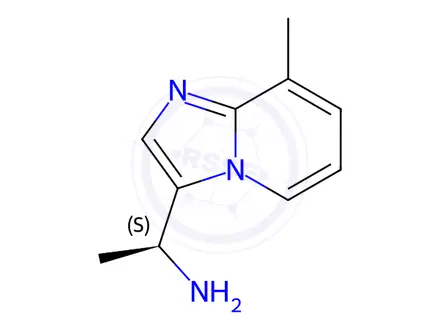 Chemical structure of (S)-1-(8-Methylimidazo[1,2-A]Pyridin-3-Yl)Ethanamine Dihydrochloride