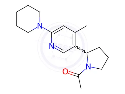 Chemical structure of 1-(2-(4-Methyl-6-(piperidin-1-yl)pyridin-3-yl)pyrrolidin-1-yl)ethanone