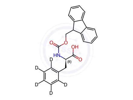 Chemical structure of D-Phenylalanine-[D5]-N-FMOC