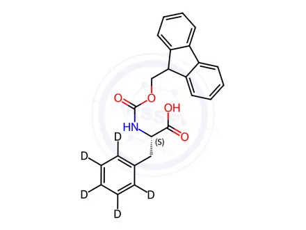 Chemical structure of L-Phenyl-[D5]-alanine-N-FMOC