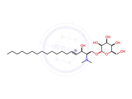 Chemical structure of Galactosyl(β) Dimethyl Sphingosine (d18:1)