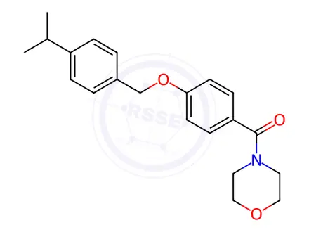 Chemical structure of (4-((4-Isopropylbenzyl)oxy)phenyl)(morpholino)methanone