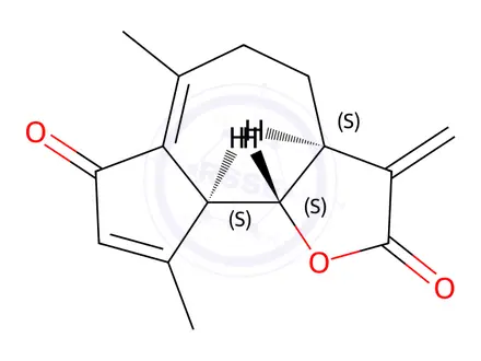 Chemical structure of dehydroleucodine