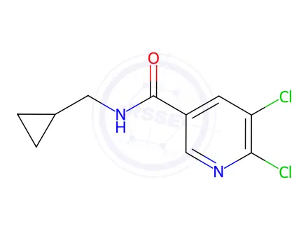 Chemical structure of 5,6-Dichloro-N-(cyclopropylmethyl)nicotinamide