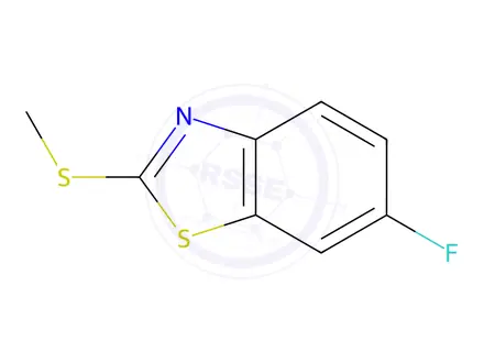 Chemical structure of Benzothiazole, 6-fluoro-2-(methylthio)-(9CI)