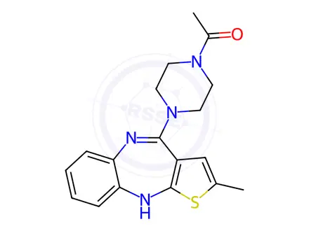 Chemical structure of Olanzapine impurity H