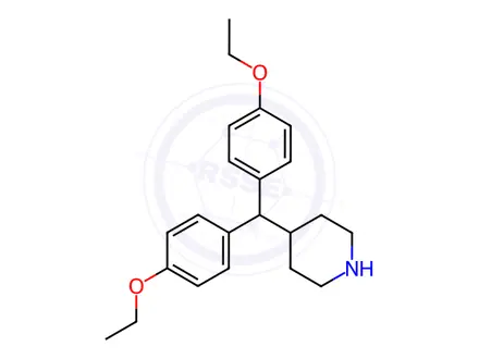 Chemical structure of 4-[Bis(4-ethoxyphenyl)methyl]piperidine