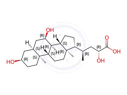 Chemical structure of Ursodeoxycholic Acid Impurity 65