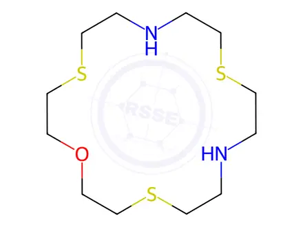 Chemical structure of 1-OXA-4,10,16-TRITHIA-7,13-DIAZACYCLOOCTADECANE