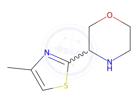 Chemical structure of 3-(4-Methyl-1,3-thiazol-2-yl)morpholine