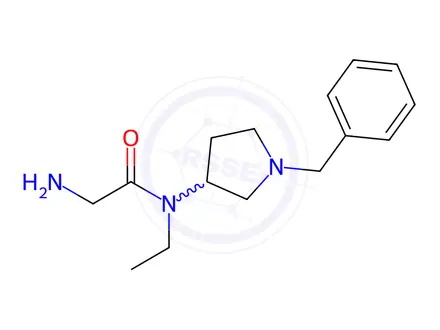Chemical structure of 2-Amino-N-(1-benzylpyrrolidin-3-yl)-N-ethylacetamide