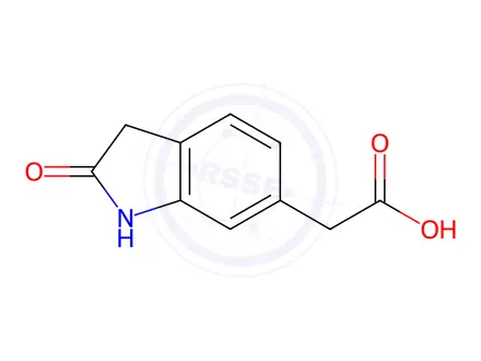 Chemical structure of 2-(2-oxo-2,3-dihydro-1H-indol-6-yl)acetic acid