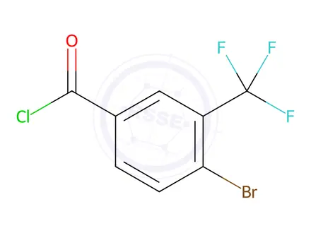 Chemical structure of 4-Bromo-3-(trifluoromethyl)benzoyl Chloride