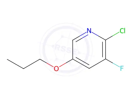 Chemical structure of 2-Chloro-3-fluoro-5-propoxypyridine