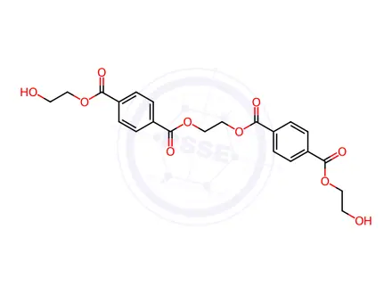 Chemical structure of 1,2-bis-[4-(2-hydroxy-ethoxycarbonyl)-benzoyloxy]-ethane