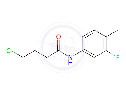 Chemical structure of 4-Chloro-N-(3-fluoro-4-methylphenyl)butanamide