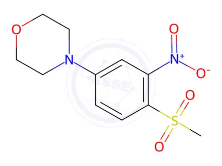 Chemical structure of 4-[4-(Methylsulfonyl)-3-nitrophenyl]morpholine