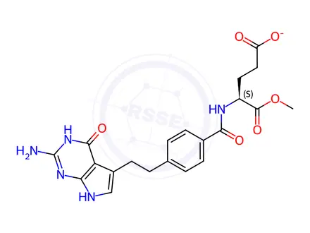 Chemical structure of Pemetrexed Disodium Impurity 63