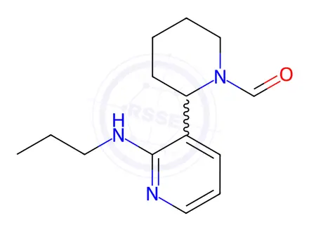 Chemical structure of 2-(2-(Propylamino)pyridin-3-yl)piperidine-1-carbaldehyde
